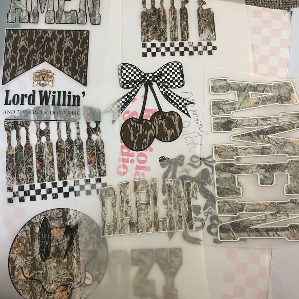 Assorted Camo Graphic prints
